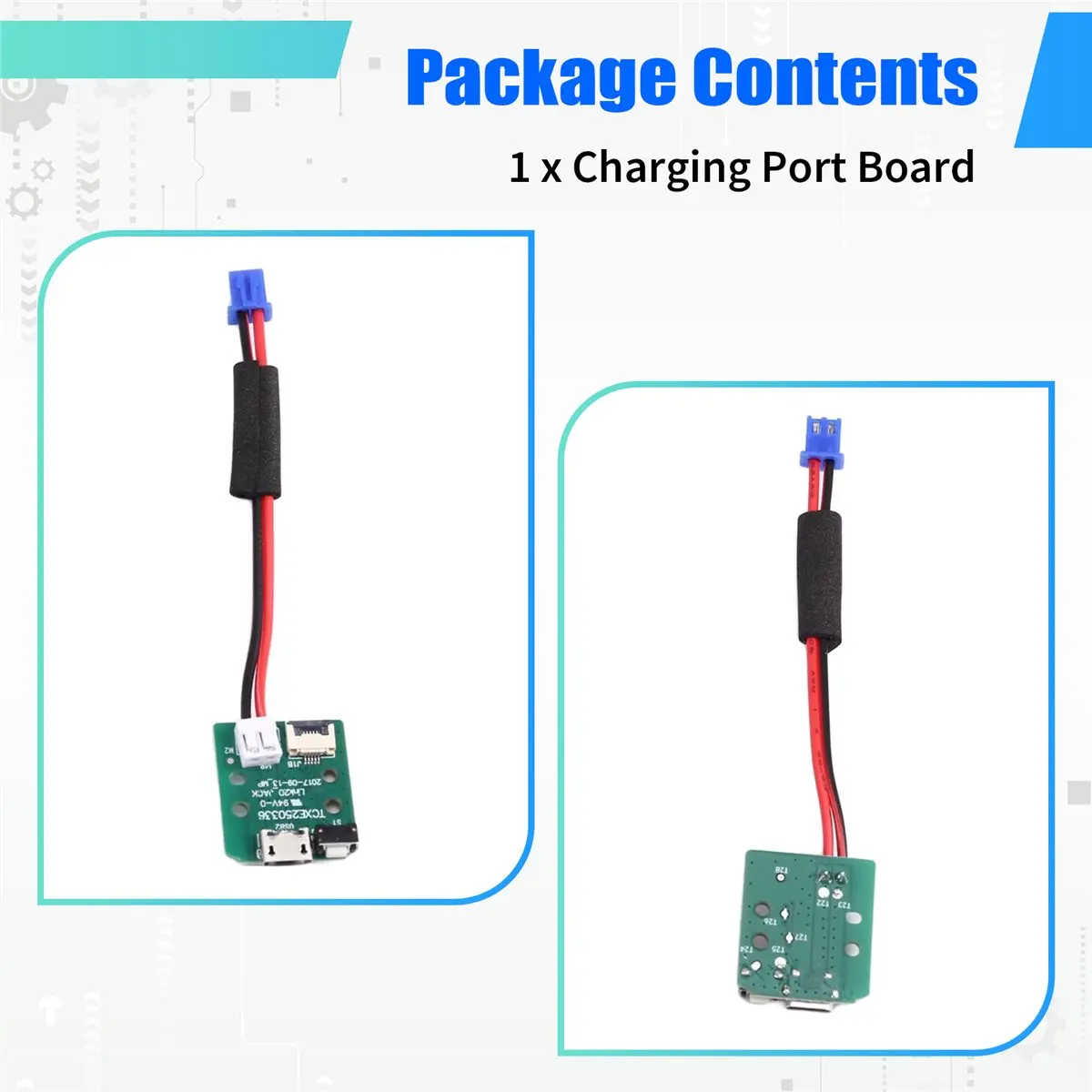 

Плата зарядного порта (BOFF) для колонки JBL Link 20 BT: USB-порт для зарядки с проводом, разъемом питания и док-станцией