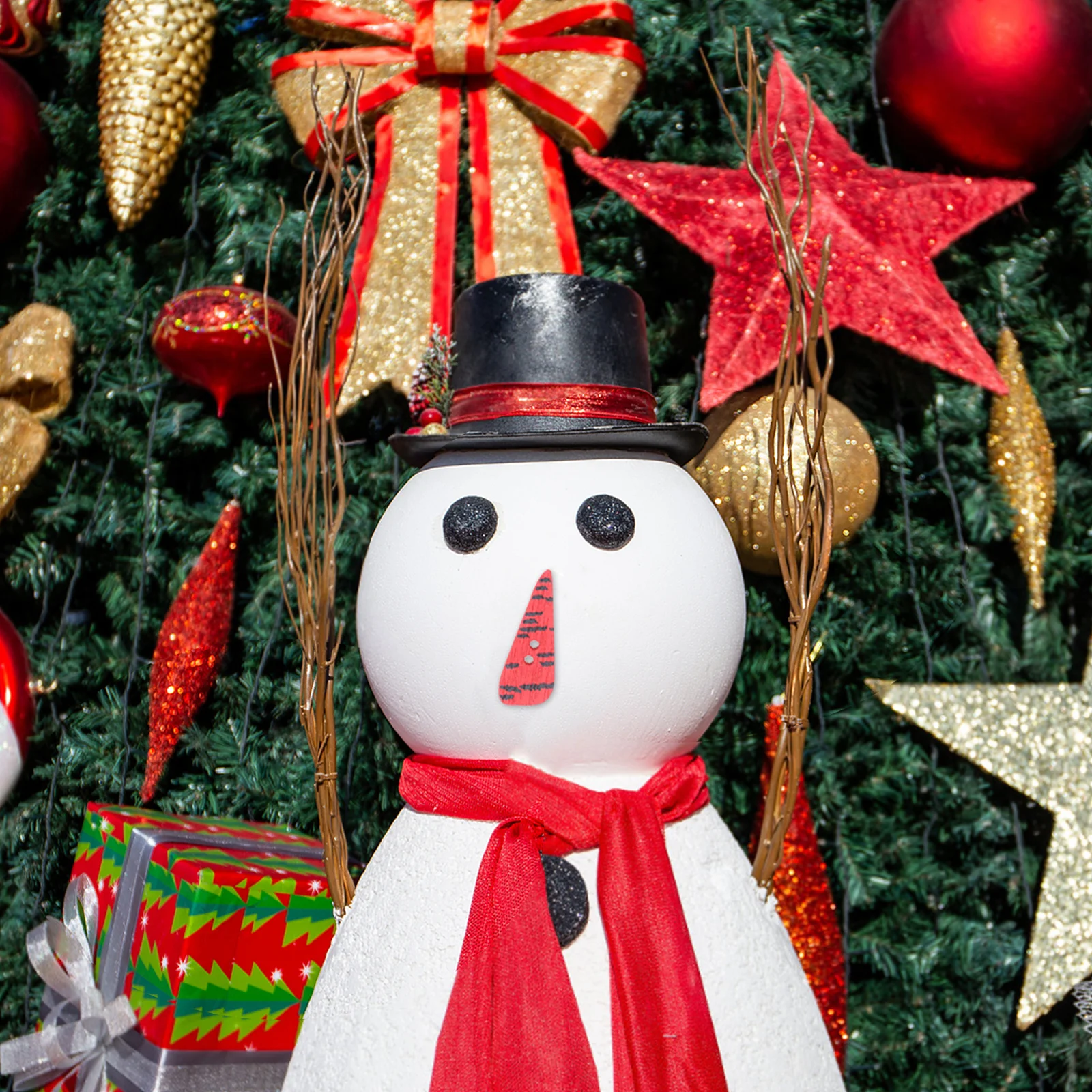 

100Pcs Wood Carrot Buttons 4 Sizes 2 Hole DIY Crafting Snowman Nose Christmas Sewing Embellishments Wood Ornaments