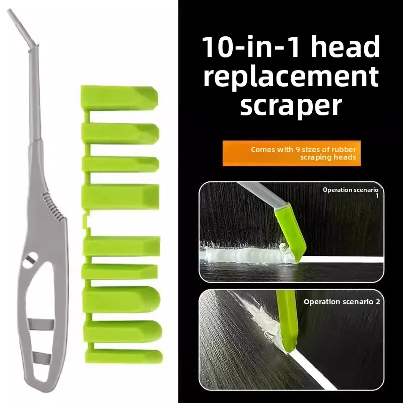 10 Piece Glass Glue Angle Scraper Kit Sealant Spreader Finishing Tool for Window Ceramics Tile