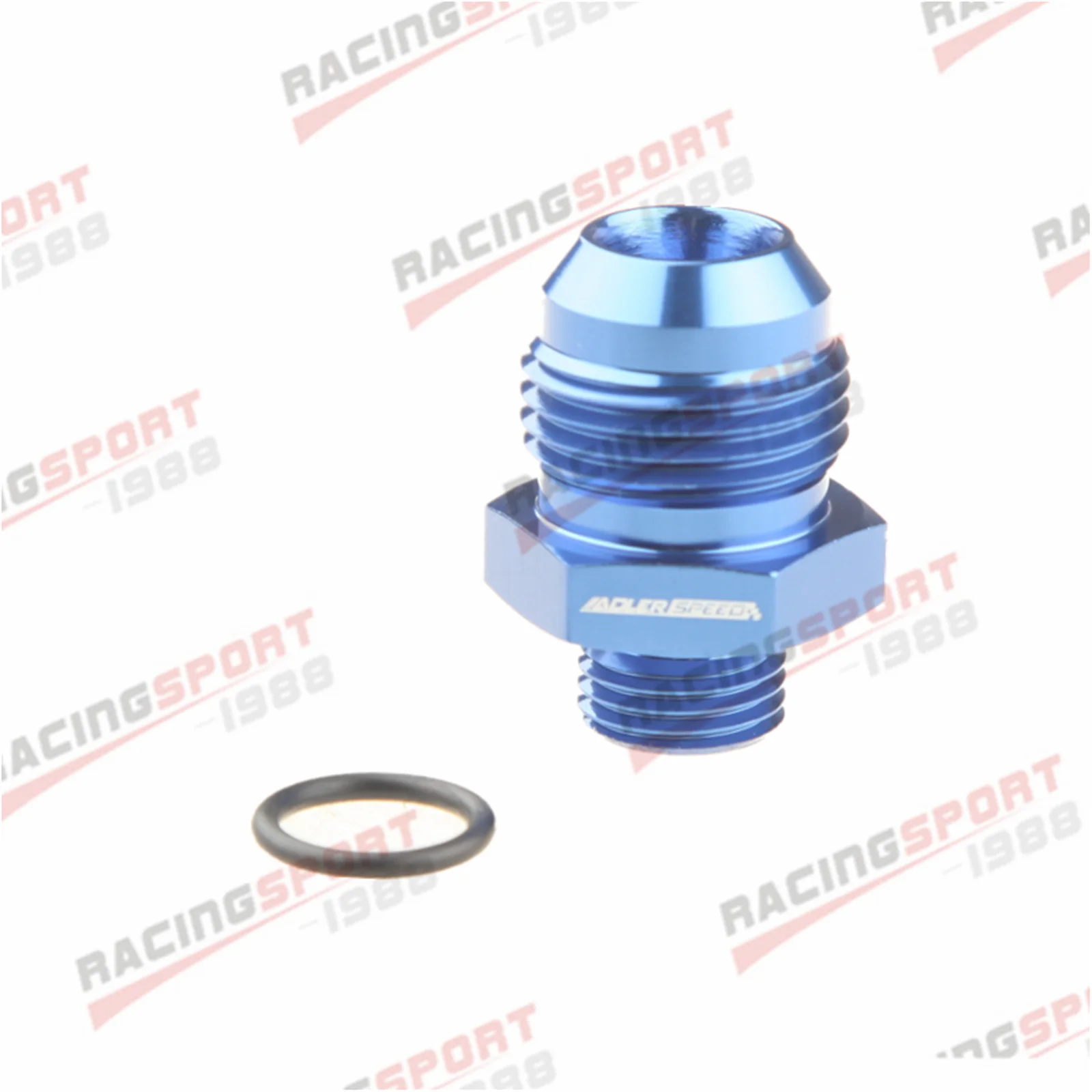 Male Adapter Fitting Blue AN12 O-ring Boss to AN12 6061-T6 aluminum Flare Fiting