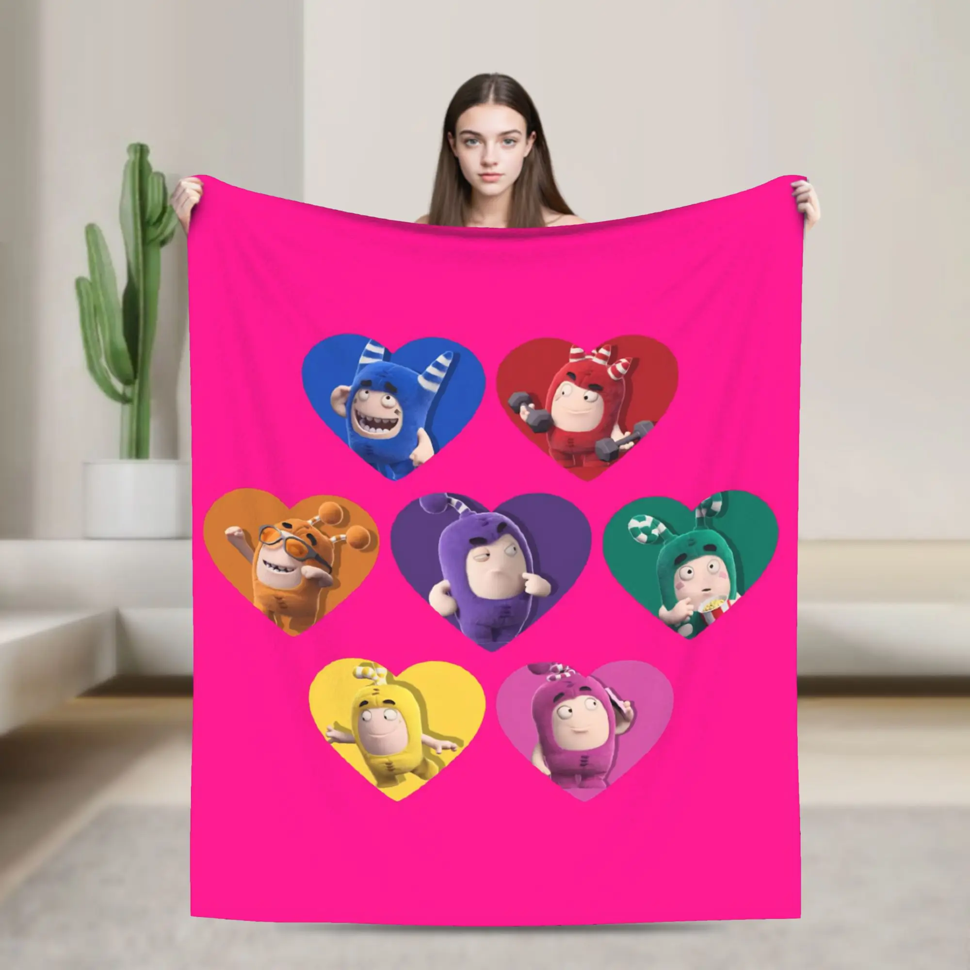 Oddbodse Blankets Fleece Summer Air Conditioning Fuse Pogo Bubbles Jeff Slick Zee Lulu Soft Throw Blanket for Bed Bedspreads