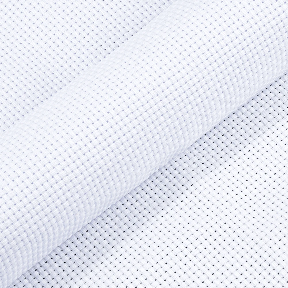 Aida 11 Count White Cross Stitch Embroidery Fabric Cotton Stitching Embroidery Cloth DIY craft handcraft supplies 1PC