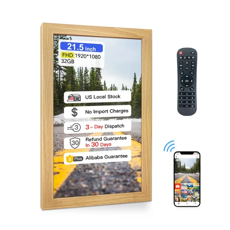21.5 inch electronic picture frame BOE paper eye protection screen high definition wall hanging intelligent digital album screen