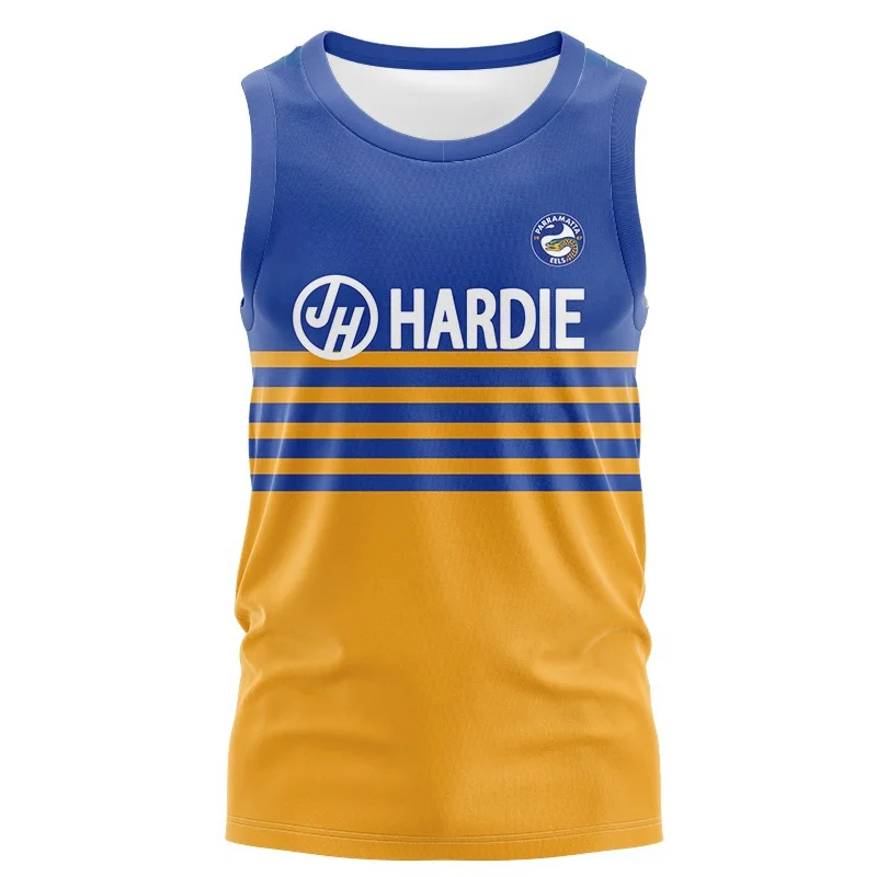 VEST Parramatta EELS NRL team 1986 retro traditional replica men's jersey(Custom name and number )