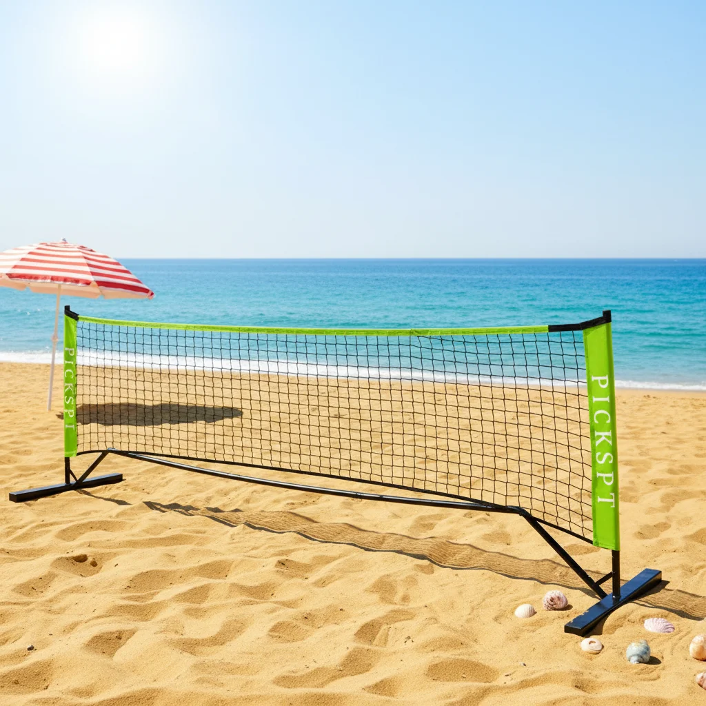Lightweight Foldable Mini Pickleball Net, Quick Setup Dismantle, Portable for Home Garden Apartment, Easy Carry Storage