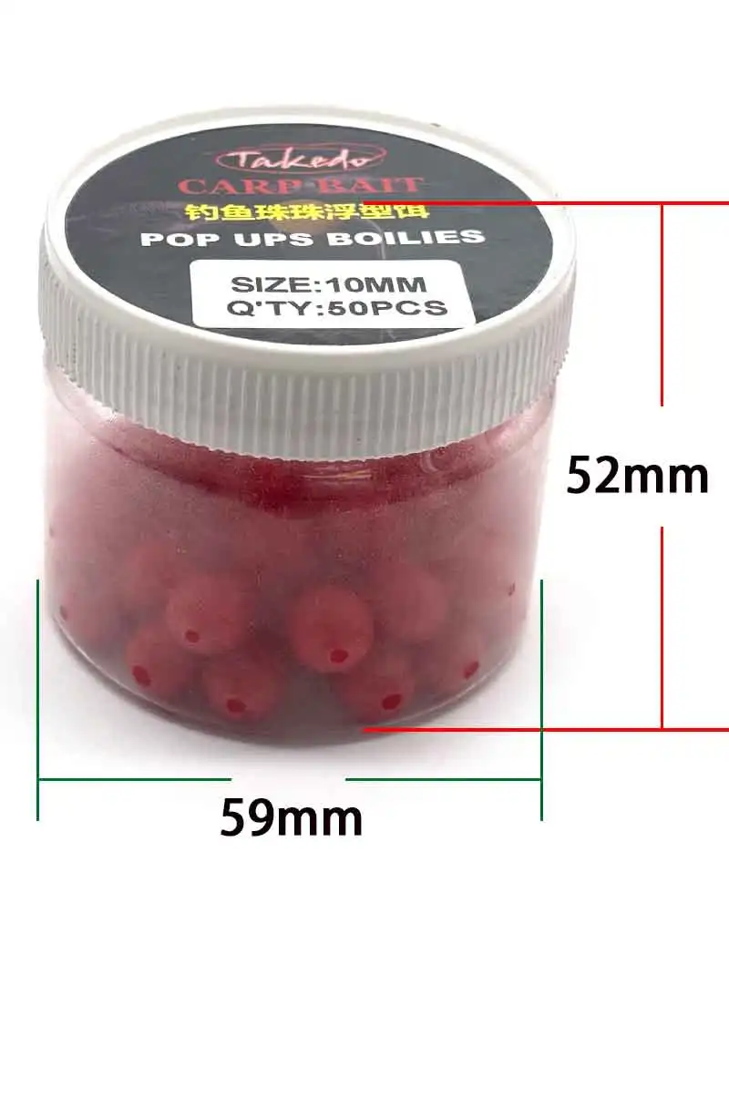 TAKEDO 8-16MM Schwimmende TPR Pop-Ups Boilies Mais-Heidelbeer-Geschmack Karpfenangelköder Hookbait Karpfenangelbälle – Detail 8