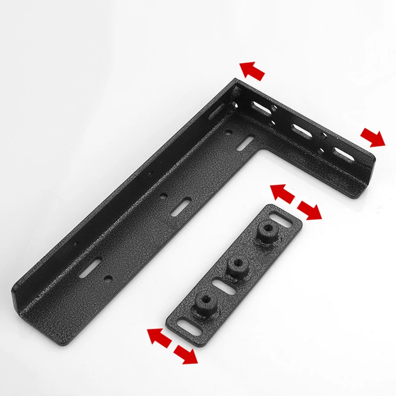 

1Pcs Thickened L-Shaped Corner Code Black Stainless Steel 90 Degree Right Angle Bracket Fixed Connector Used For Board Support