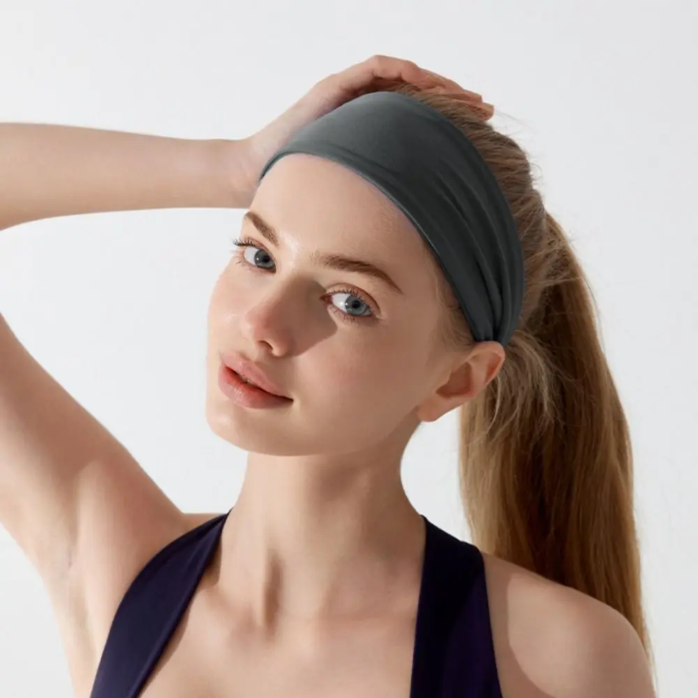 عصابات رأس للتمرين ماصة للرطوبة للنساء غير قابلة للانزلاق وقابلة للتنفس وقابلة للتمدد ومريحة #4