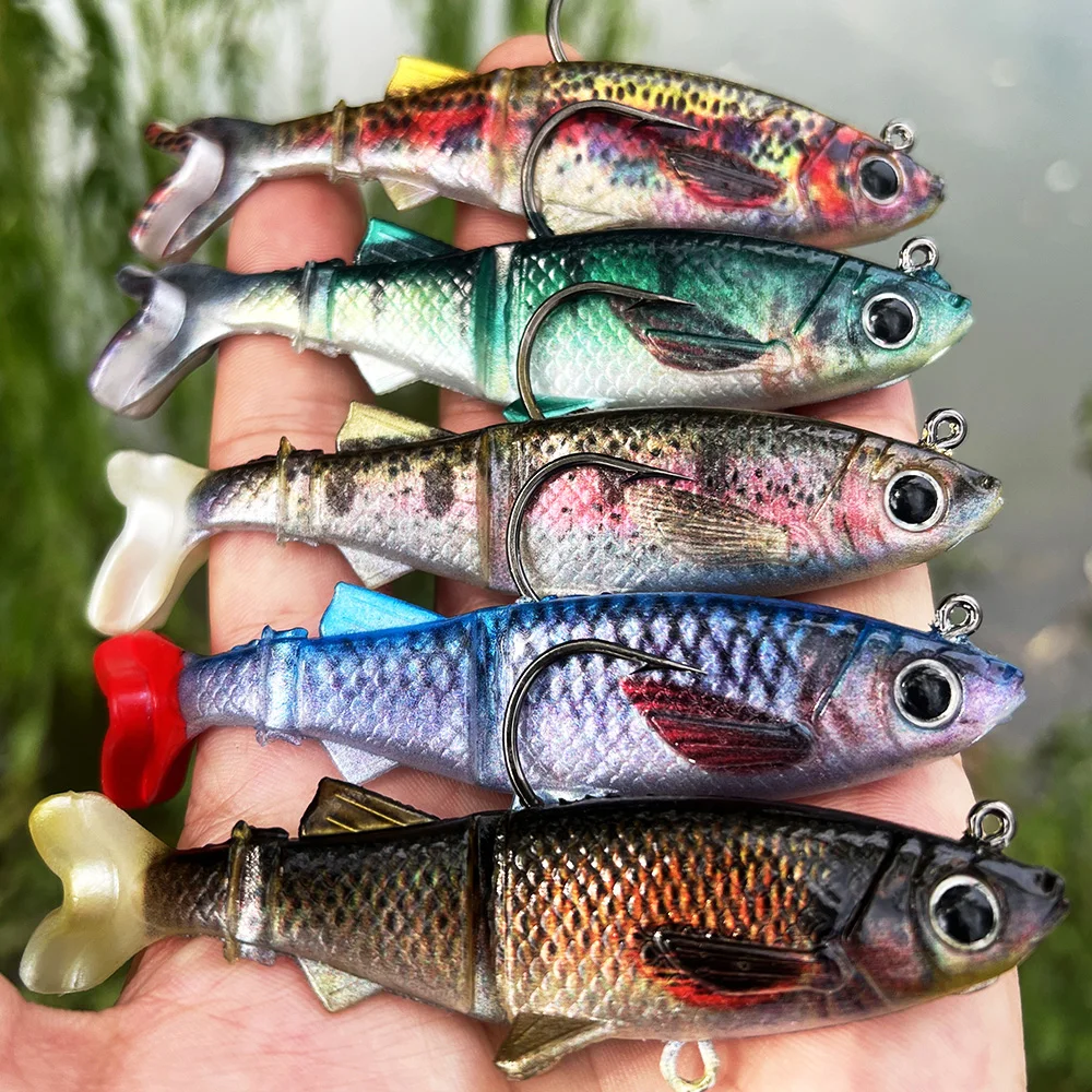 

2025 1/5pc Soft Artificial Baits Silicone Soft Bait Soft Fishing Lures Wobblers Swimbait Fishing Tackle Fishing Tackle
