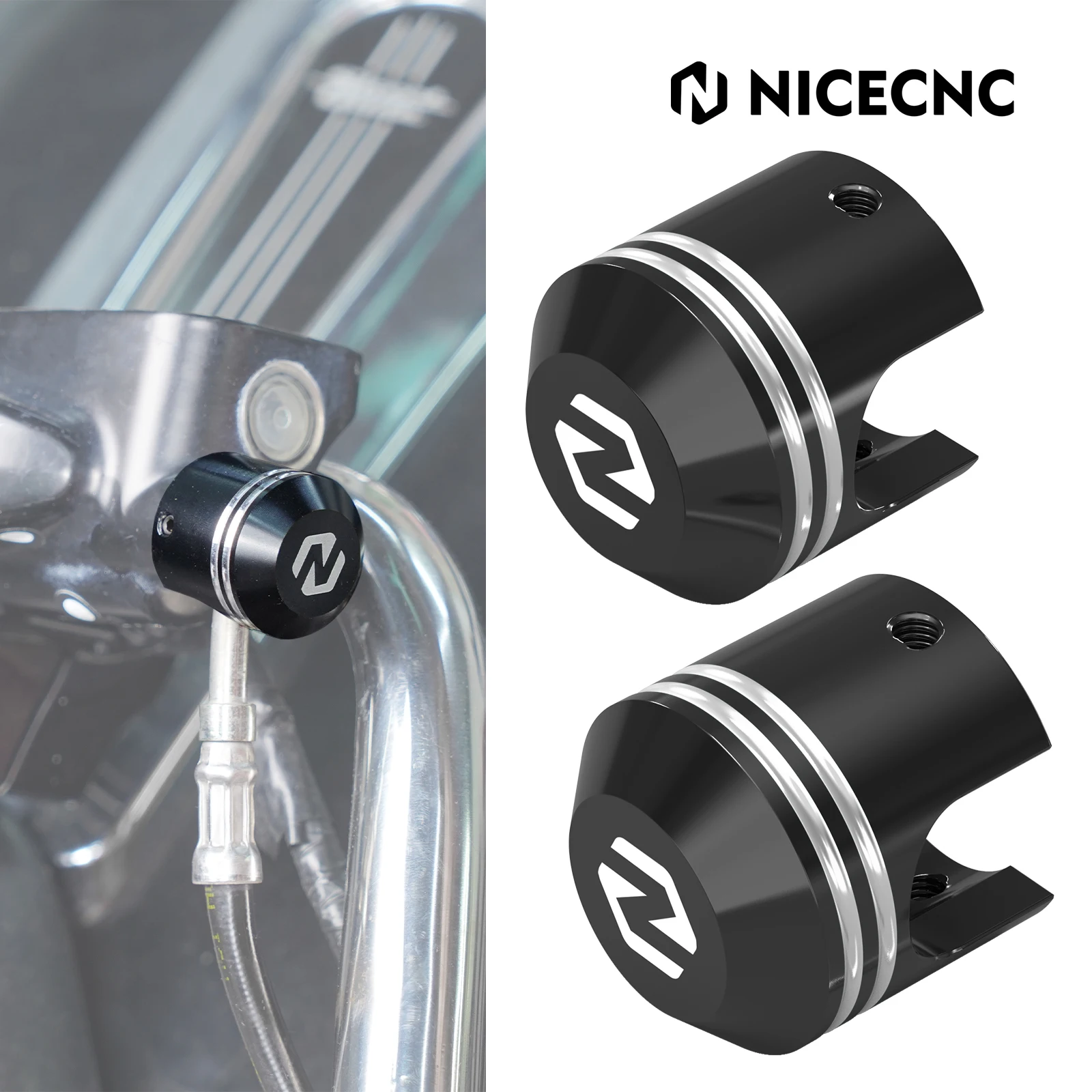 

2x Brake Clutch Cable Ferrule Cap for Harley Road King Special 2018-2020 Street Glide/Special Tri Glide Ultra Limited 2014-2020