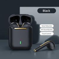 J18 TWS Bluetooth Wireless Headphone Waterproof Noise Cancelling Stereo Earbuds Headset HD Music Headphone Electroplating Matte