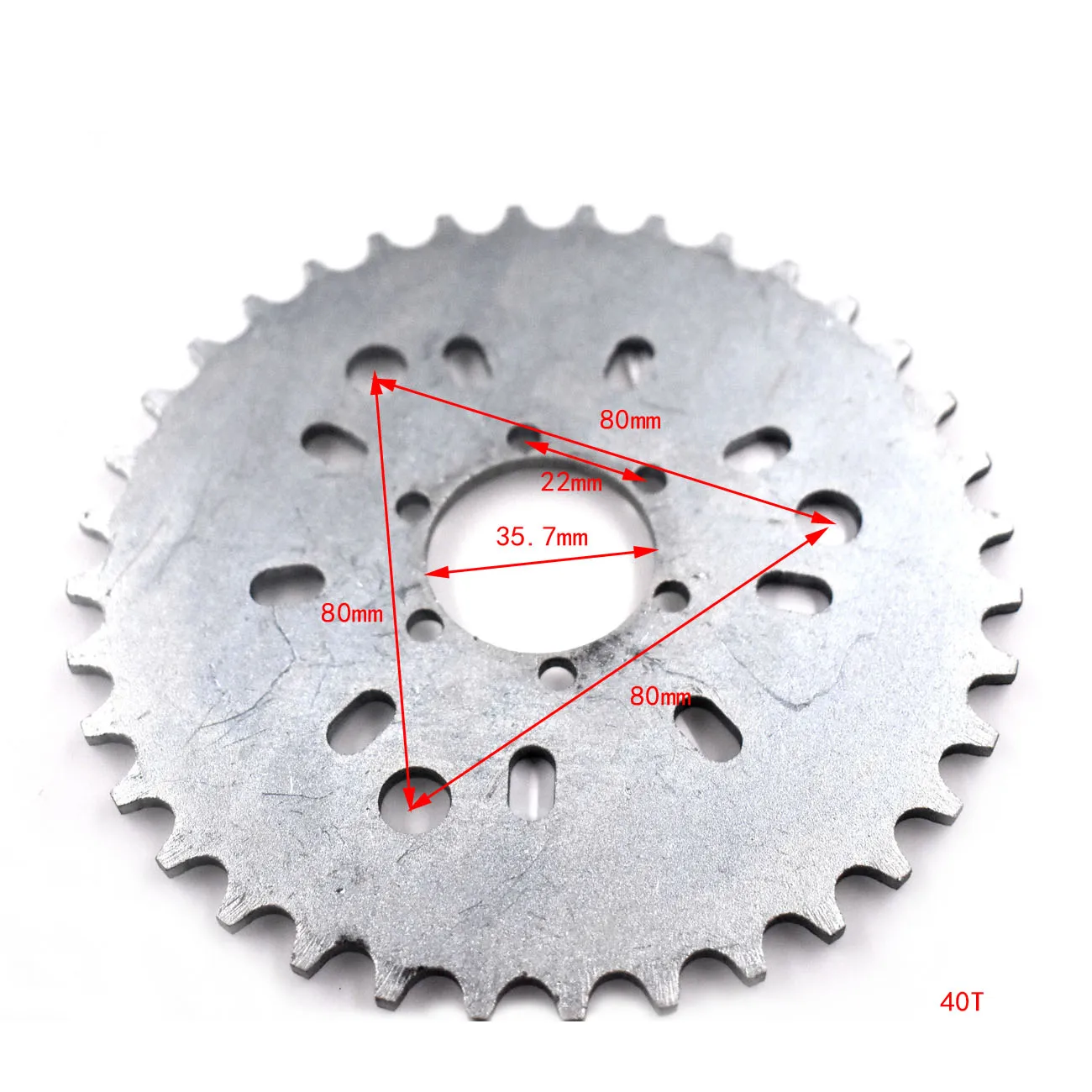 sthus 40T Sprocket For 2 Stroke 415 Chain 49/50/66/80cc Engine Motorized Bicycle Bike