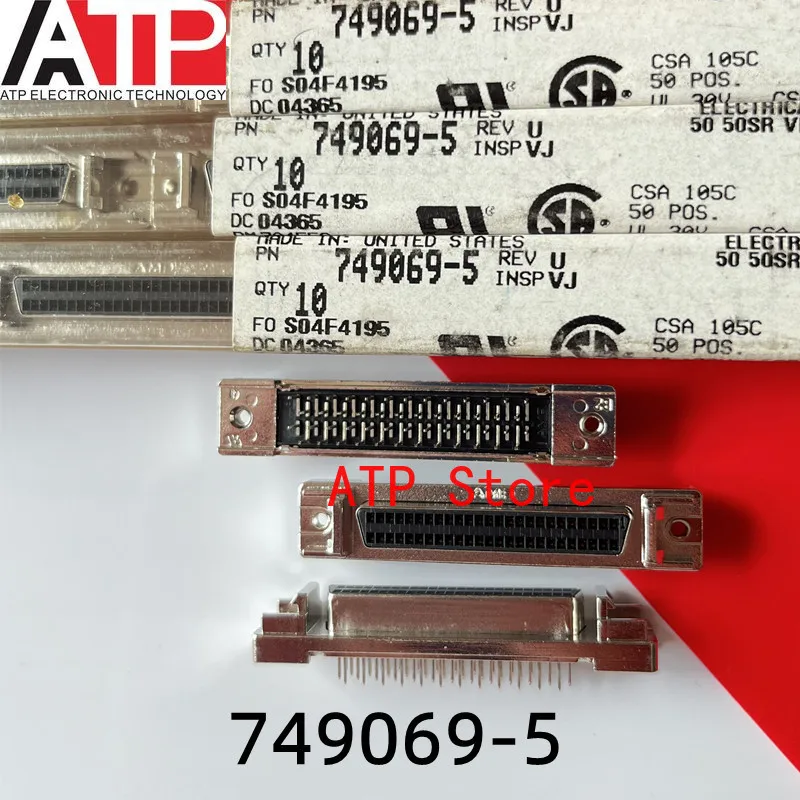 1PCS 749069-5 50 pin vertical male socket for onboard connectors Integrated chip IC original inventory