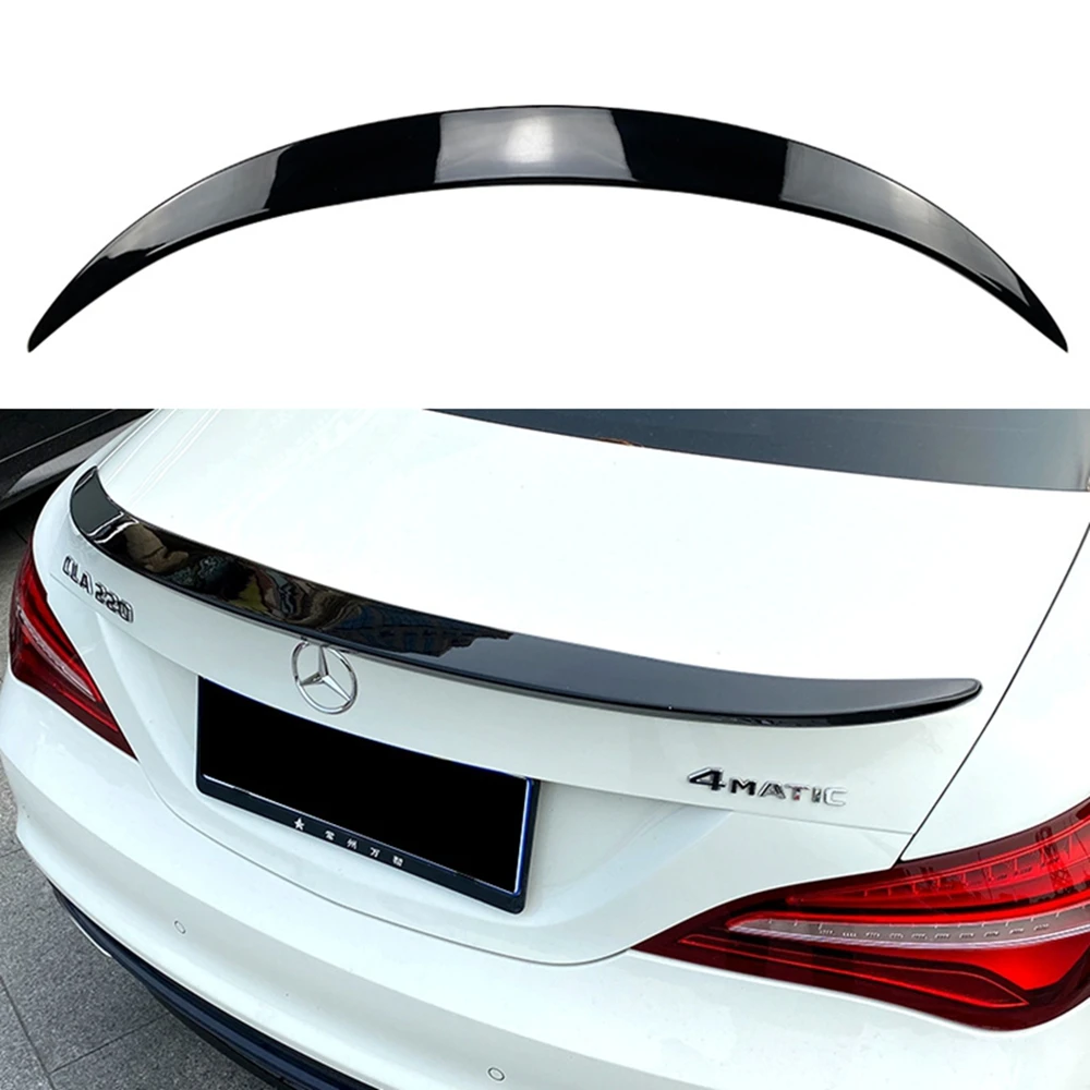 

For Mercedes-Benz CLA W117 C117 AMG Style Carbon Look Rear Spoiler Trunk Wing 2013-2019 Gloss Black