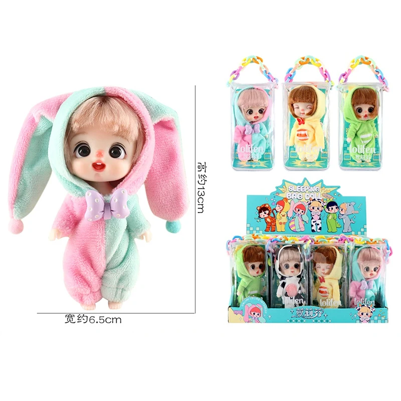 Ob11 Bjd Doll Accessories Bed Bodysuit Obitsu 11 Clothes Dolls For Girls Boy Toys Baby Kawaii Anime Toy items Pajama Miniature