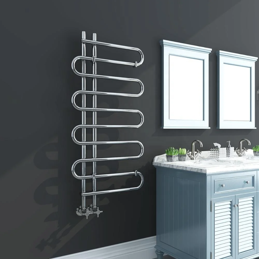 High quality OEM service SUN-D4 bathroom radiator towel rail small bathroom radiator chrome towel rail