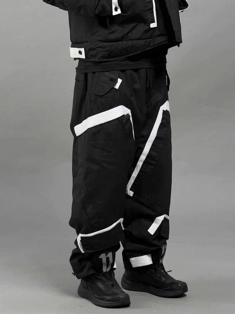 

Avant-Garde Style Wasteland Techwear Loose Wide Leg Men's Casual Pants