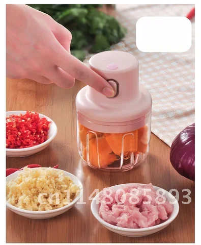 

100/250ML Electric Wireless USB Garlic Masher Sturdy Press Mincer Vegetable Chili Meat Grinder Food Chopper Kitchen Tools