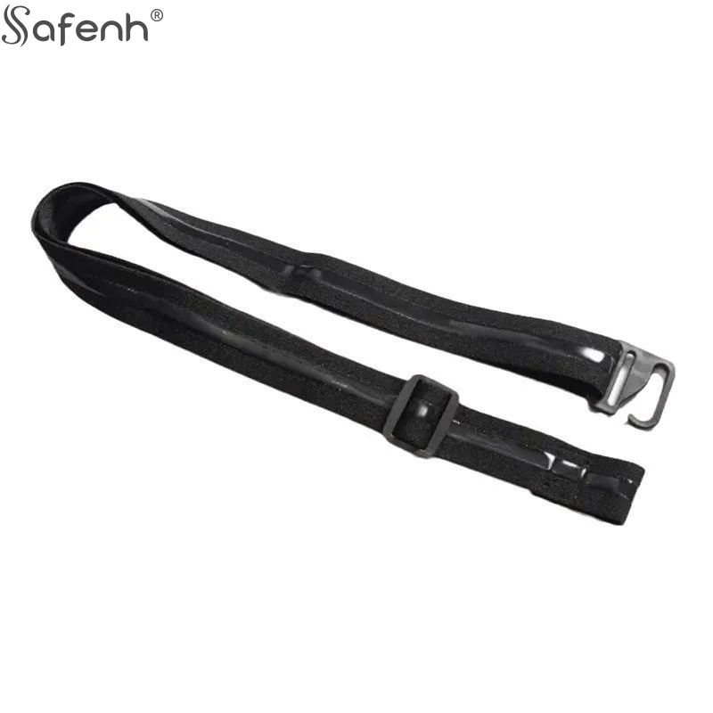 1 peça camisa masculina de nylon com aderência elástica antiderrapante e fivela ajustável-alças de suporte de camisa tecidas não têxteis