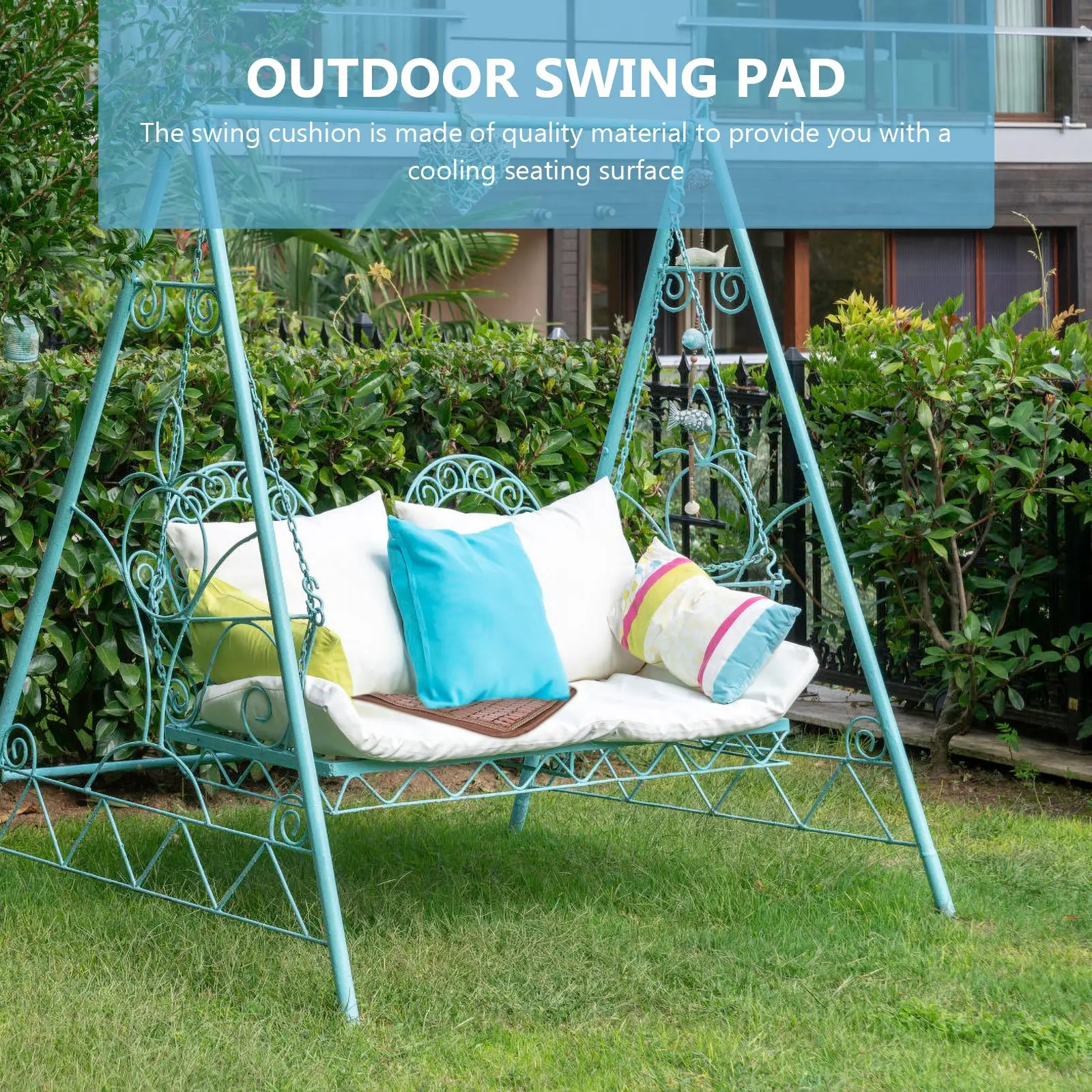 

Bamboo Cooling Swing Cushion Summer Outdoor Patio Garden Seat Pad Non Slip Comfortable Mat Swing Cushion Summer Pad