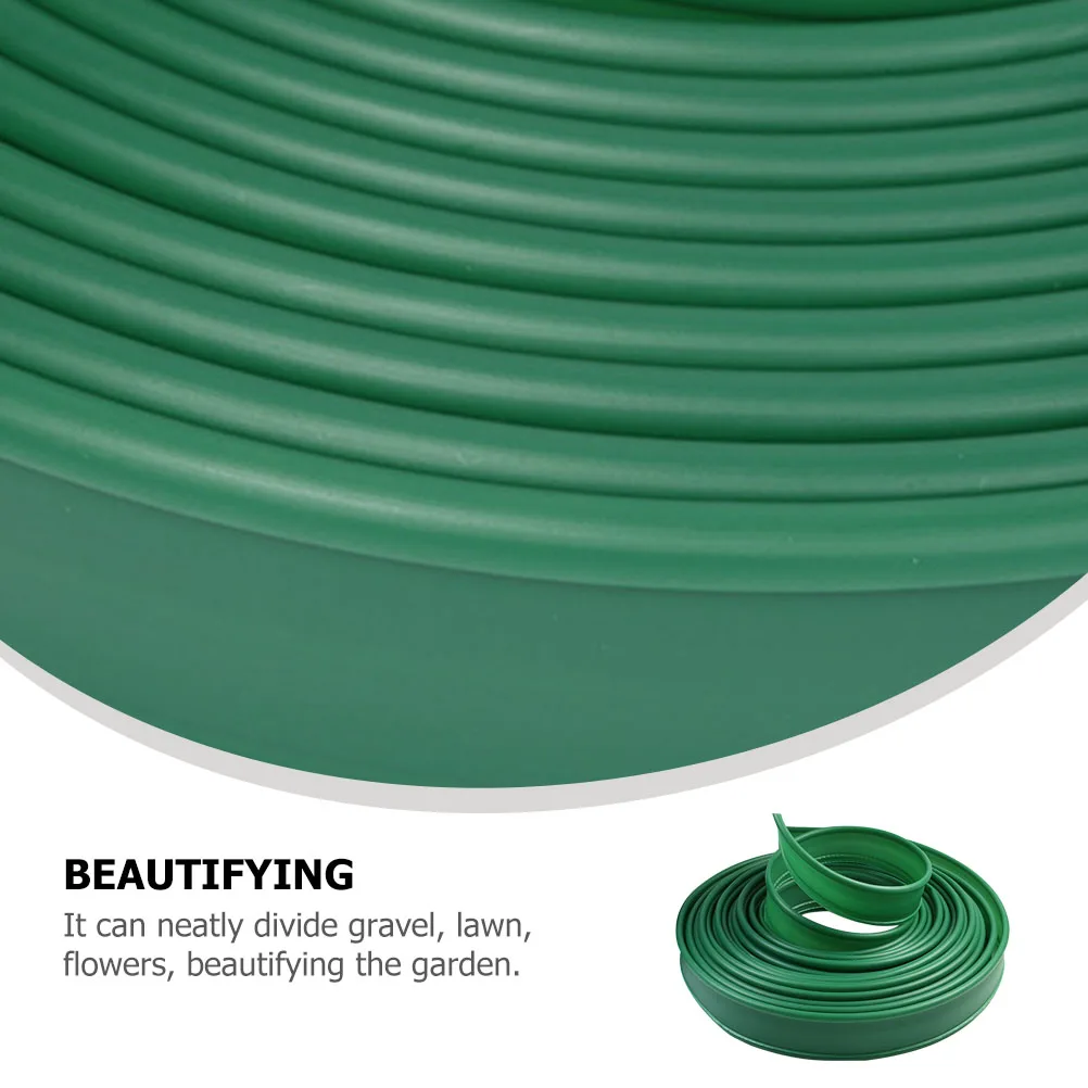 

Green Belt 2m PE Material Long Outdoor Lawn Divider Bright Color Gardening Isolation Strip Weatherproof Reusable