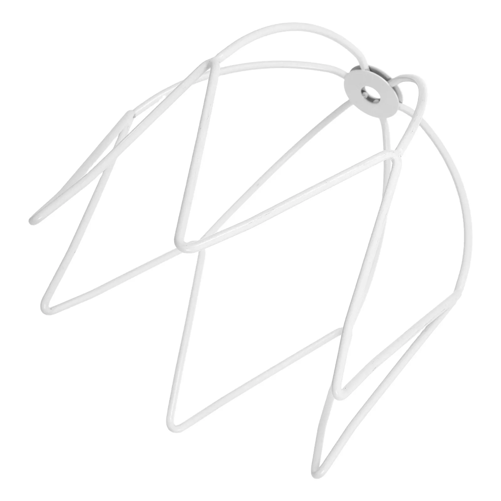 French Vintage Metal Wire Cage Lamp Frame Crystal Structure DIY Pendant Light Shade Table Lamp Holder Replacement Lighting