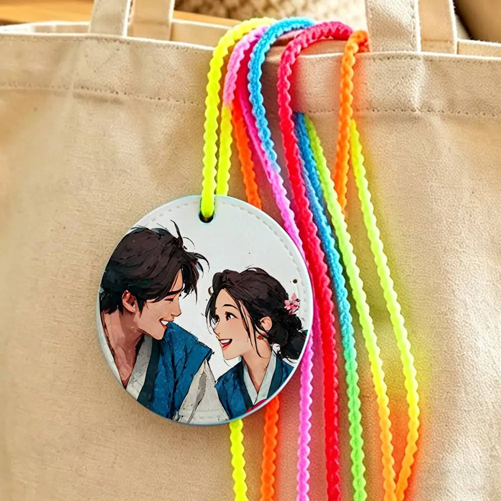 

Korean Lover Leather Luggage Tag Suitcase Label Baggage Boarding Bag Name ID Address Holder For Travel