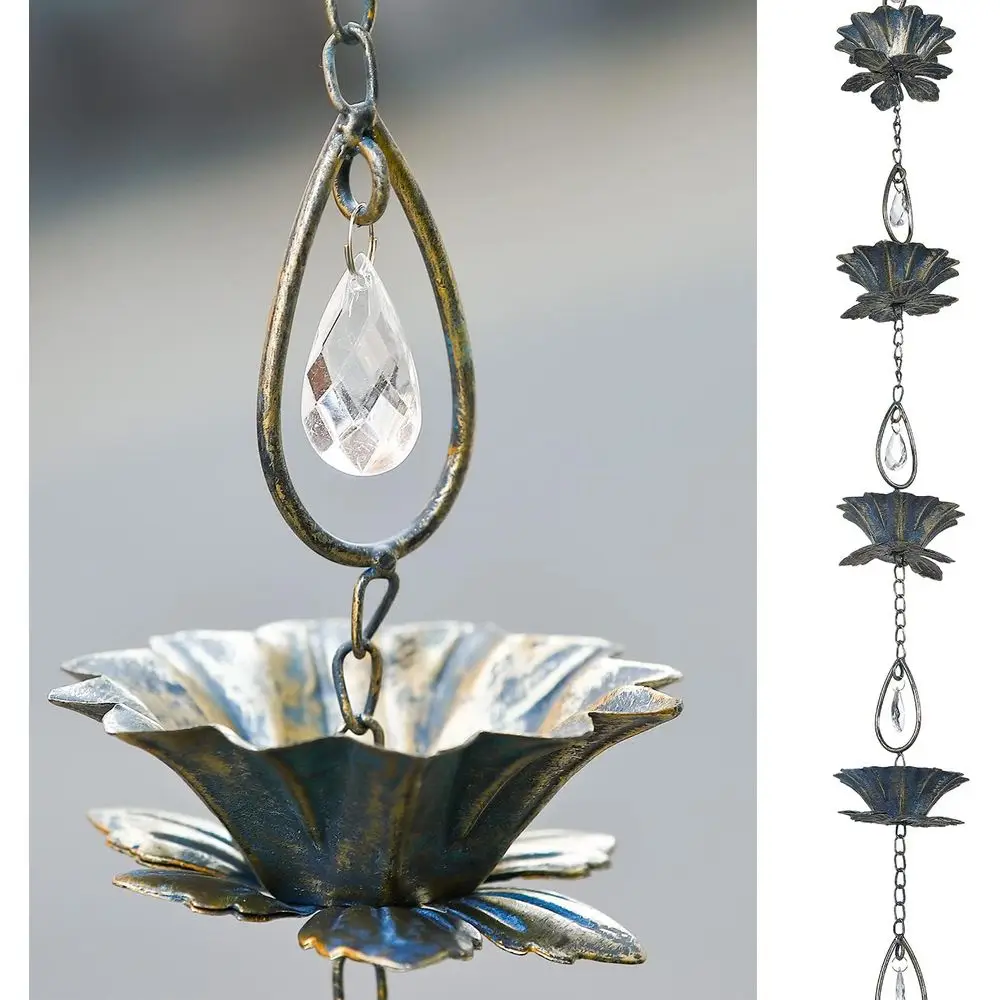 

Дождевая цепь или водосточный желоб 8,5 т, декоративная и функциональная цепь для сбора дождевой воды, замена водосточного желоба, для патио