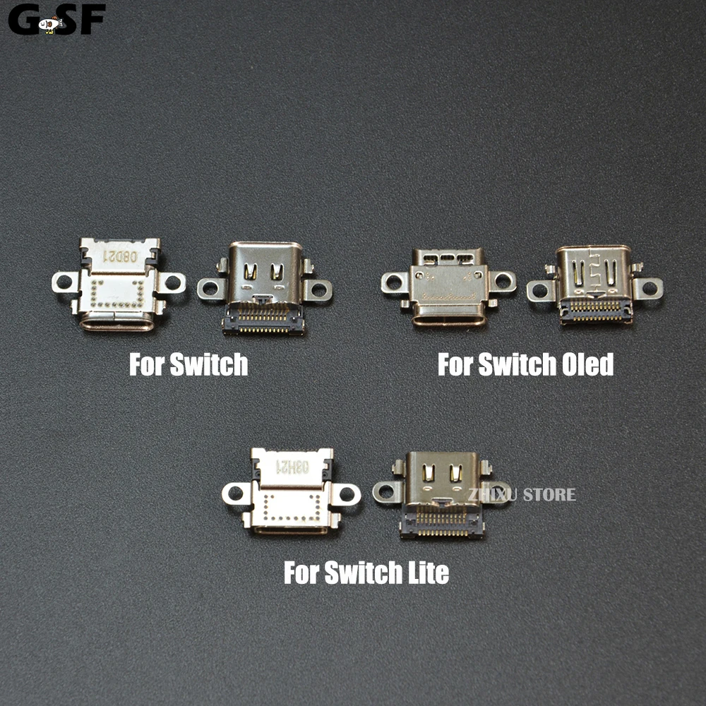 GSF 1PC For NS Switch OLED Usb Charging Port Socket Lot For Switch Lite Console Power Connector Type-C Socket Port