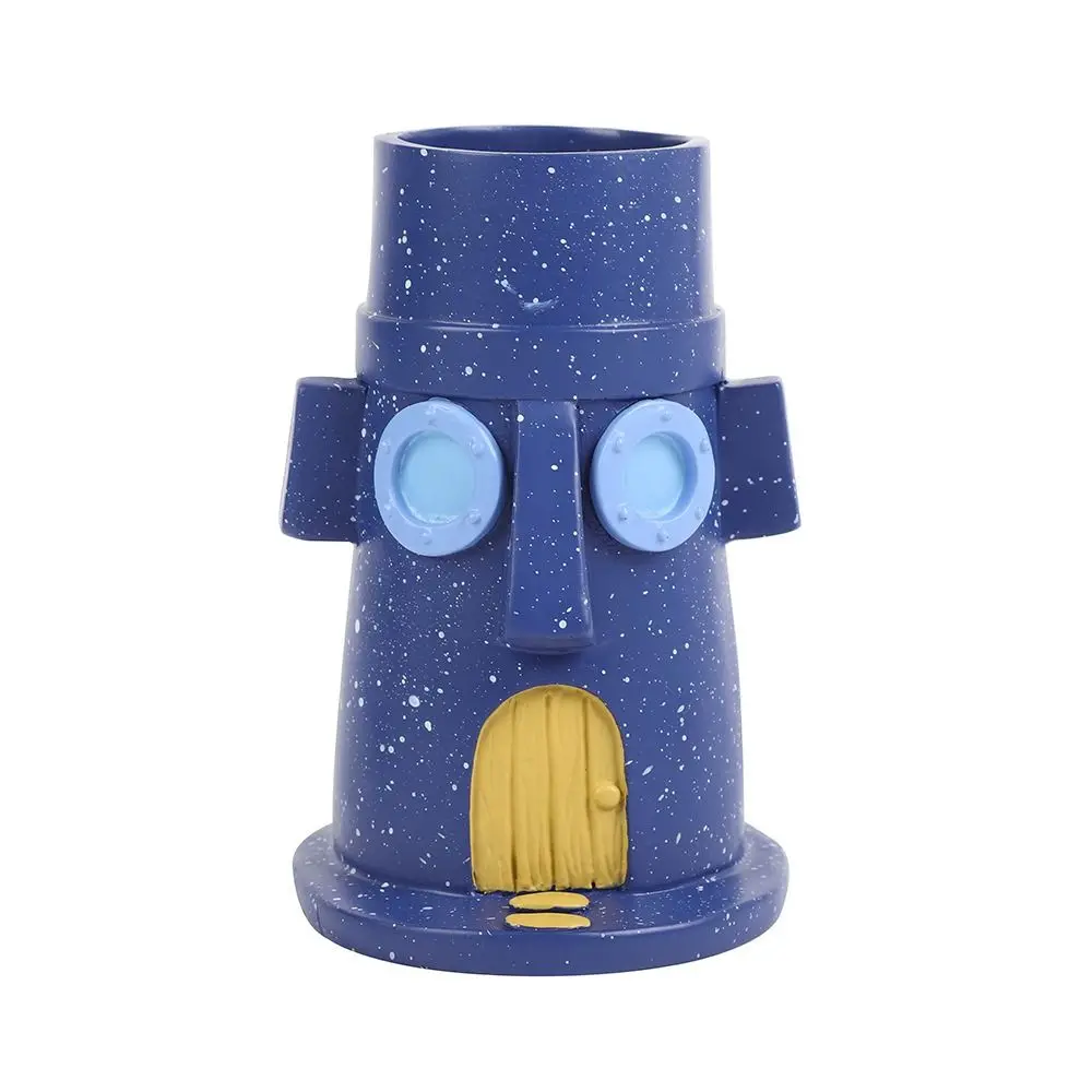 

Squidward Tentacles Pen Container Fashion Resin Funny Anime Figures Makeup Brush Holder Anime Cartoon Storage Bucket Kids