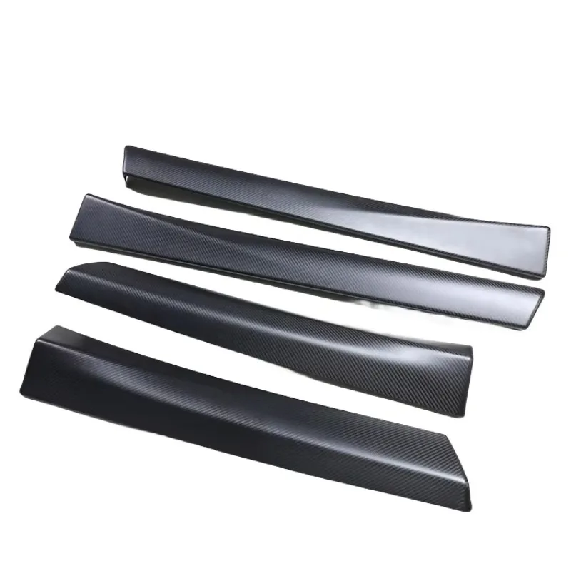 

For TESLAS MODEL 3 -2020 Dry Carbon Fiber Replacement Door Trim Strip Dashboard Trim Decorative Cover Interior Trim Kit