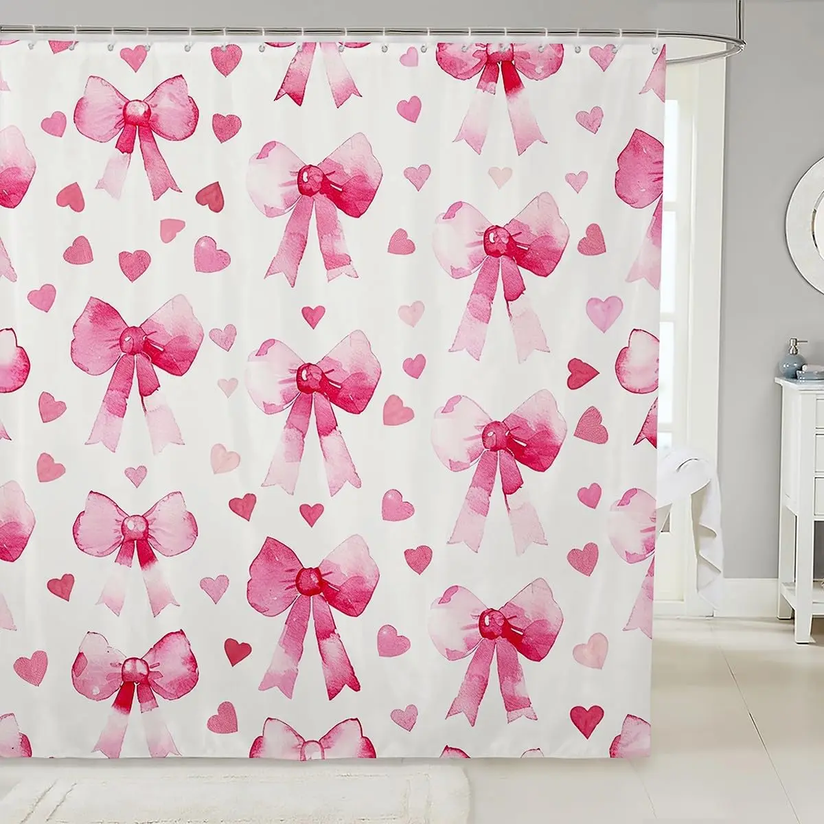 Watercolor Abstract Blue Gold Leaf Shower Curtain Modern Bathroom Decor Boho Spa Rainfall Waterproof Curtain Liner