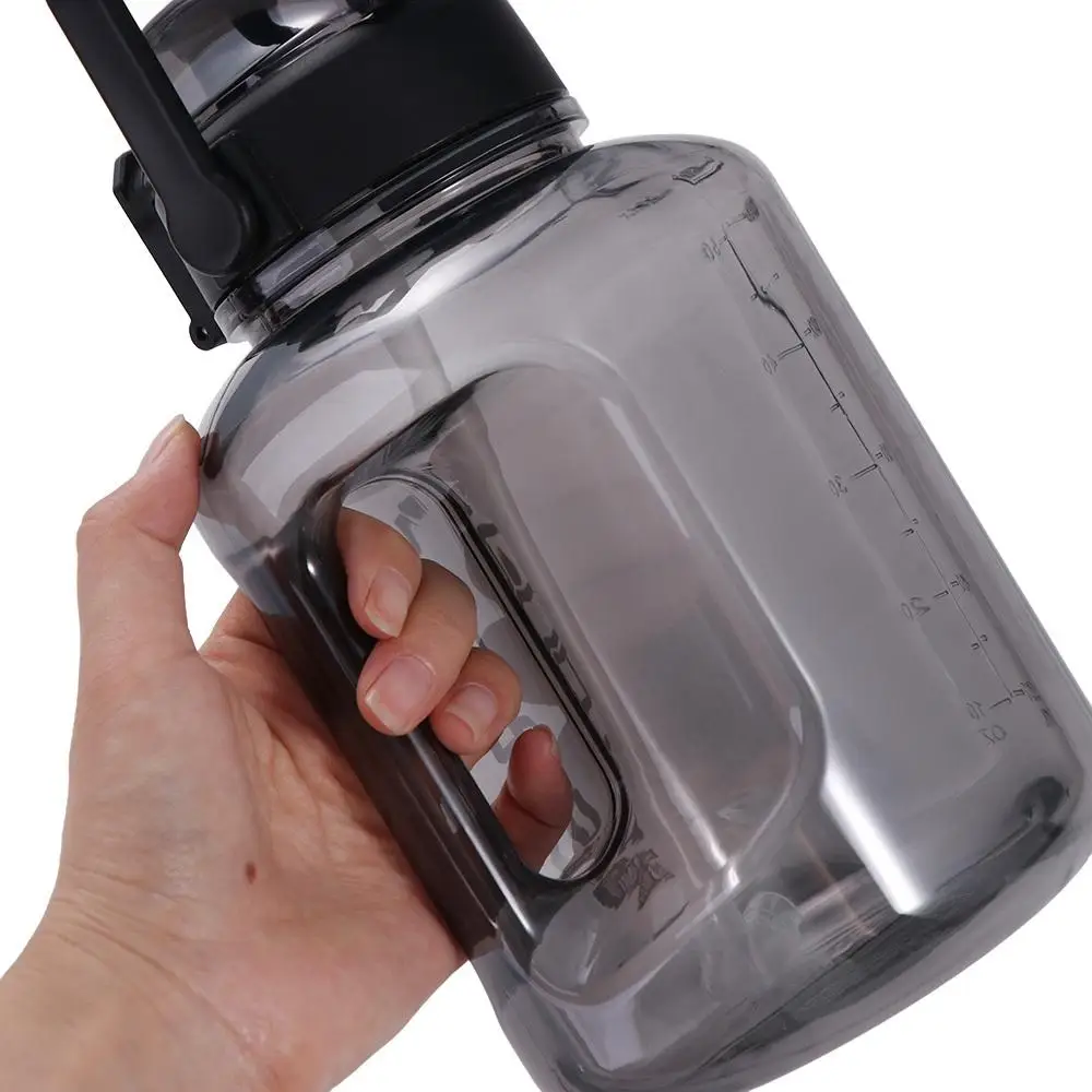 1.8L/3L Sports Water Bottle Large Capacity Handle Men Water Kettle Food Grade Plastic Gym Cycling Cup Hiking