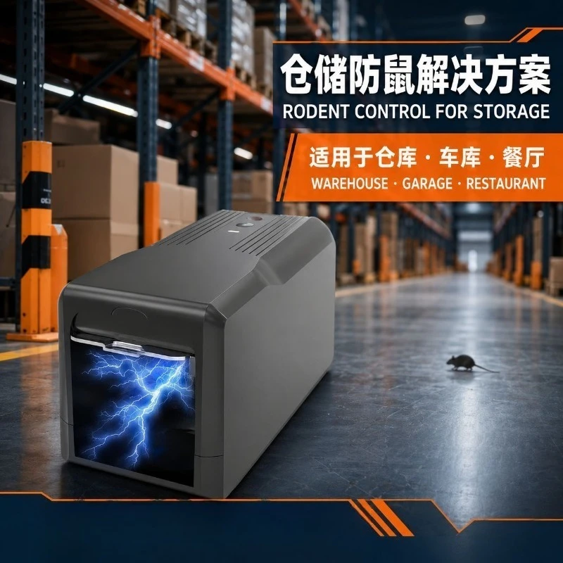 High‑voltage Electric Mouse Trap Dual Power Battery Plug‑in High Power Household Rodent Catcher Pest Control Supply