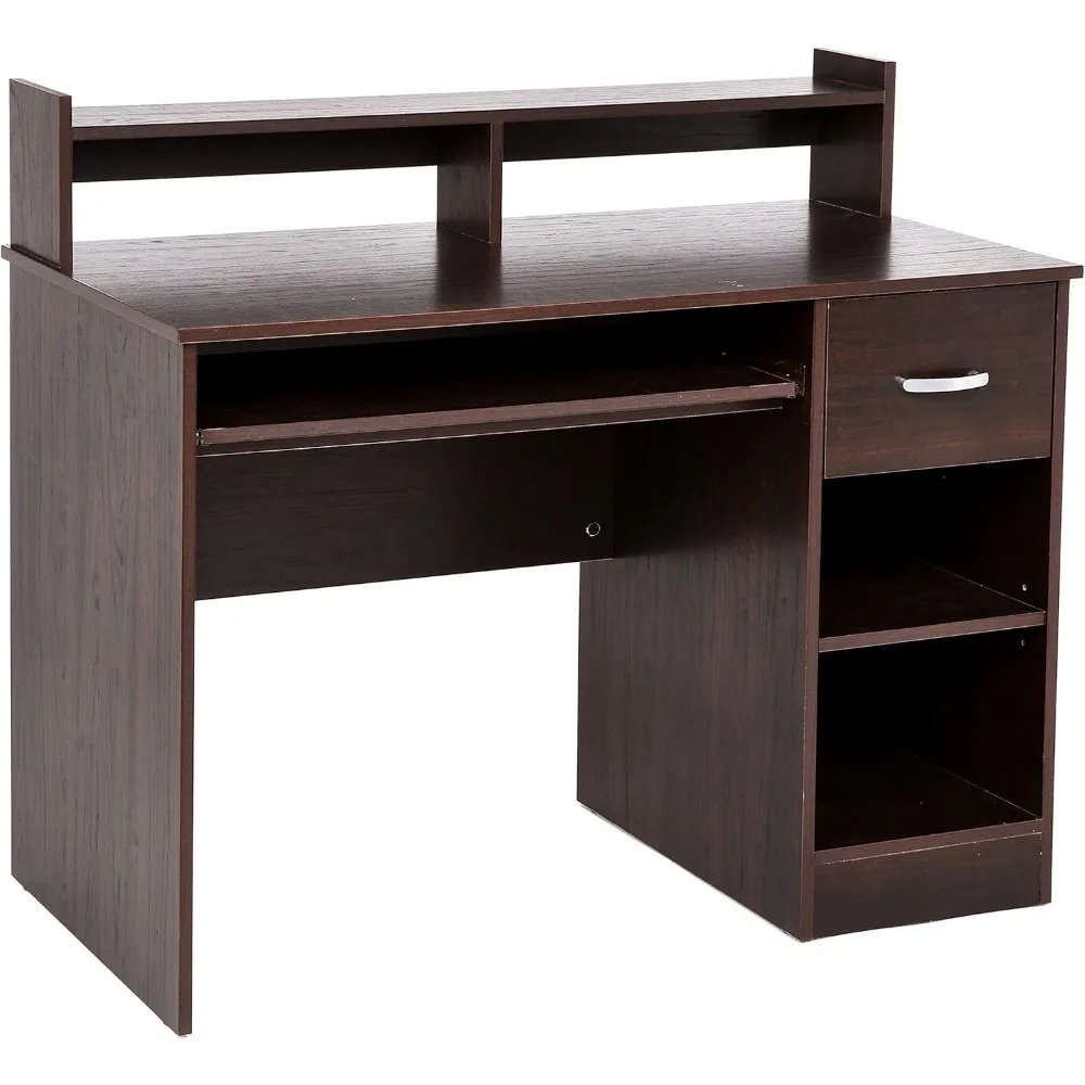 

Axess Computer Keyboard Tray and Drawer Small Home Office Bedroom, Homework and School Studying Writing Desk for Student with S