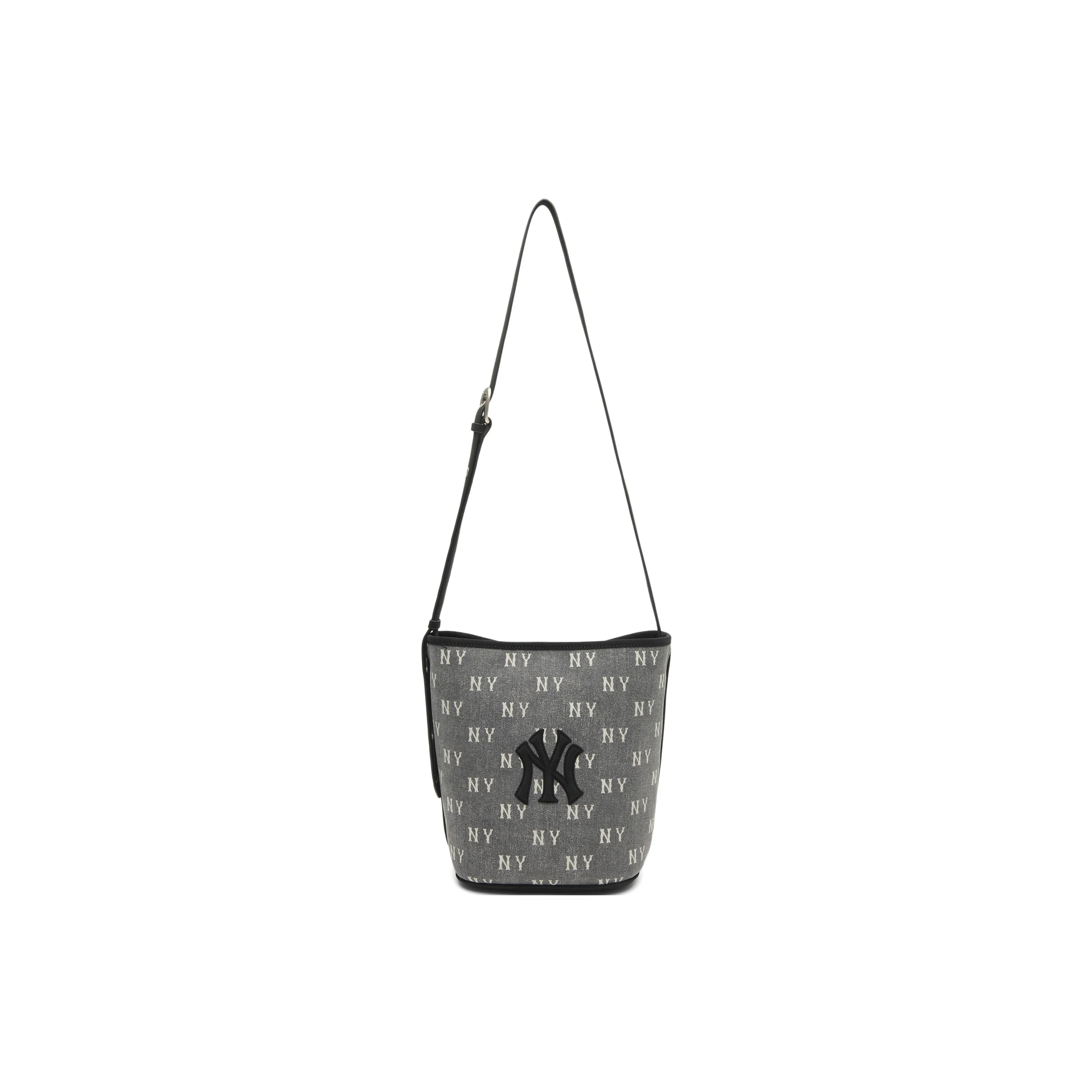 Bolsa balde de algodão MLB New York Yankees, bolsa de ombro, bolsa crossbody regular unissex cinza carvão 3ABMMV65N-50CGS