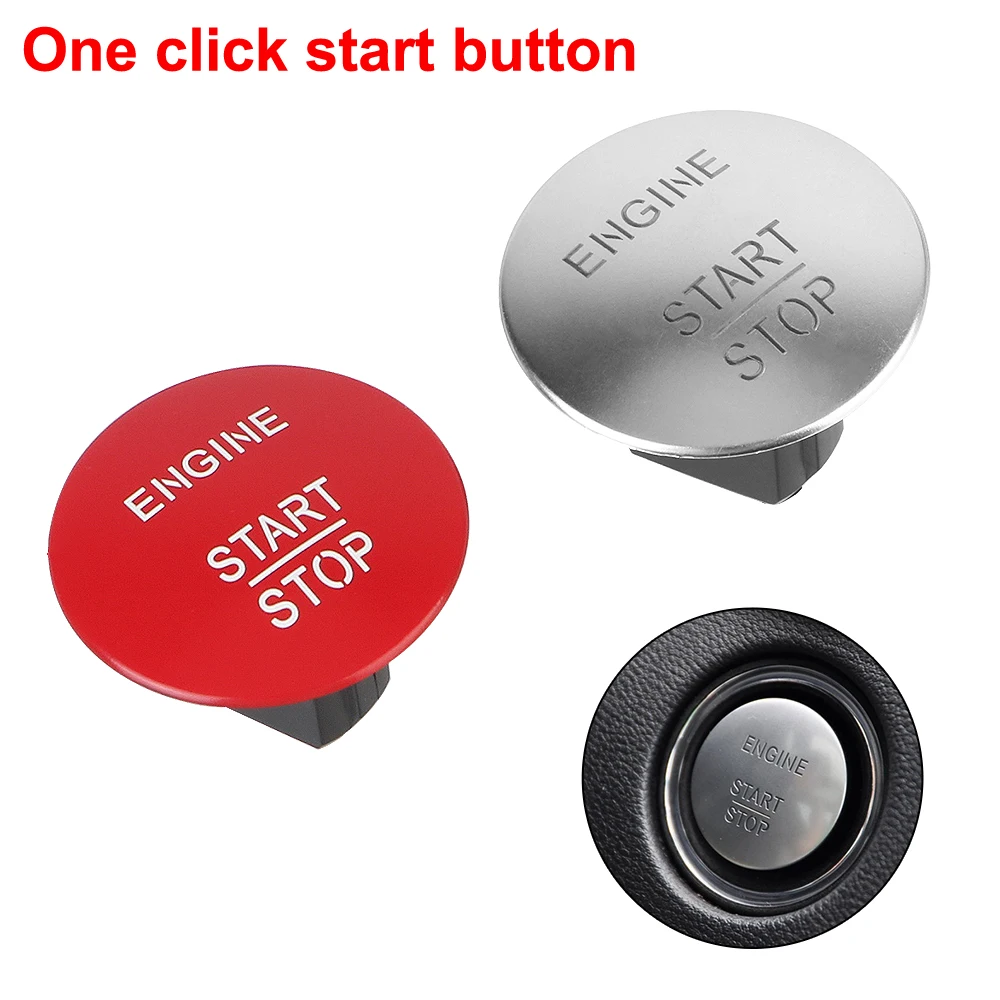 Car Engine Ignition One Click Start Button Replace For Mercedes Benz W204 W205 W212 W221 W166 W251 C E GLC Class Keyless Switch