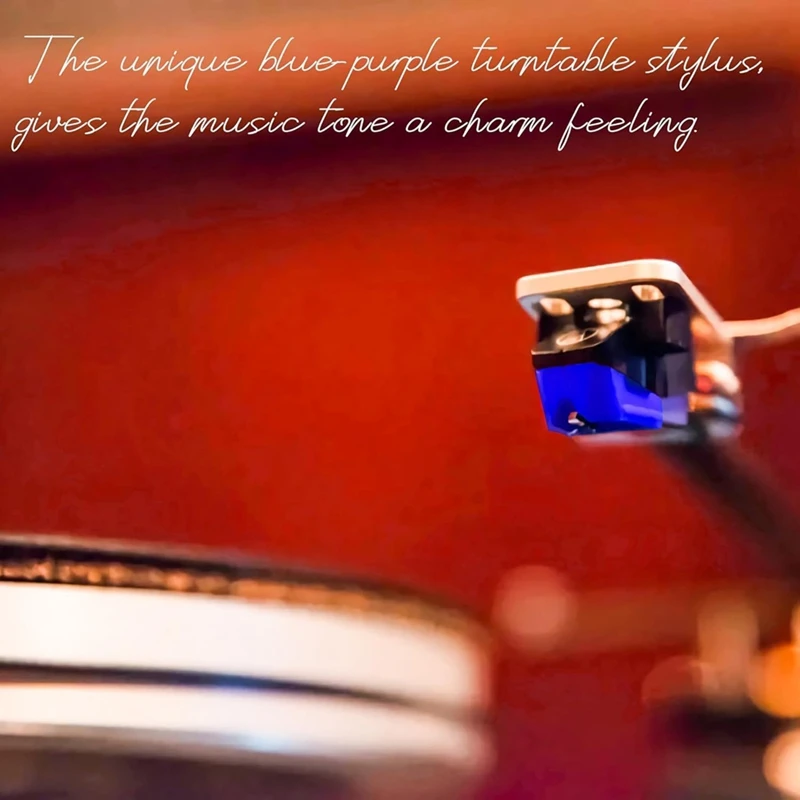 FULL-AT-VMN95E Diamond Turntable Agulha Stylus substituição, compatível para Audio-Technica AT-LP120X, toca discos de vinil