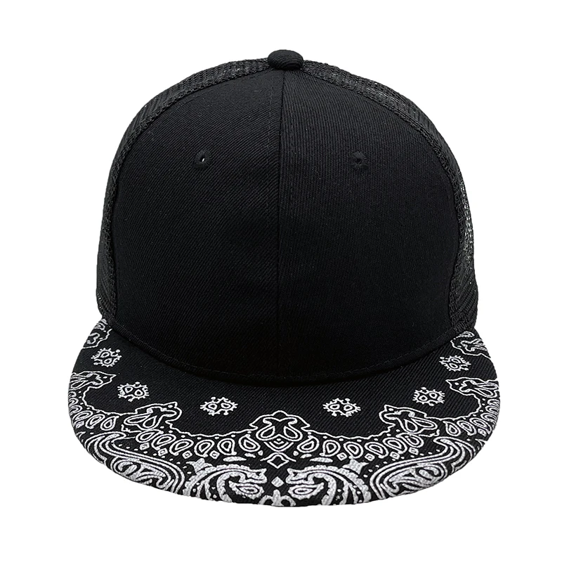 New Brand Paisley Snapback Cap Cotton high quality Summer Baseball Cap For Men Women Dad net Mesh Hat hip hop Bone