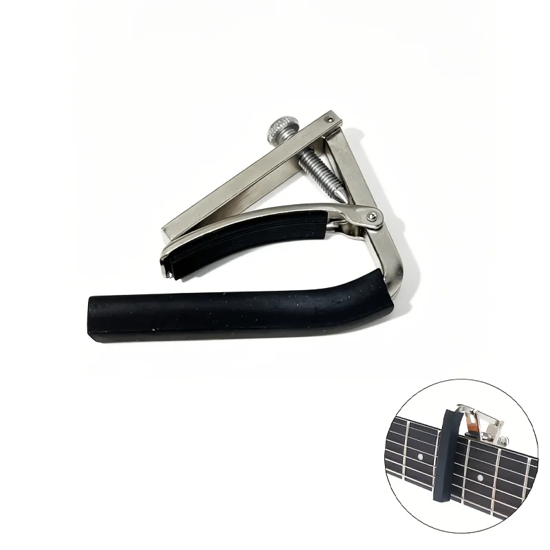 Metal Adjustable Quick Change Guitar Capo Pitch Tuning Clamp Universal Folk Acoustic Guitar Accessory