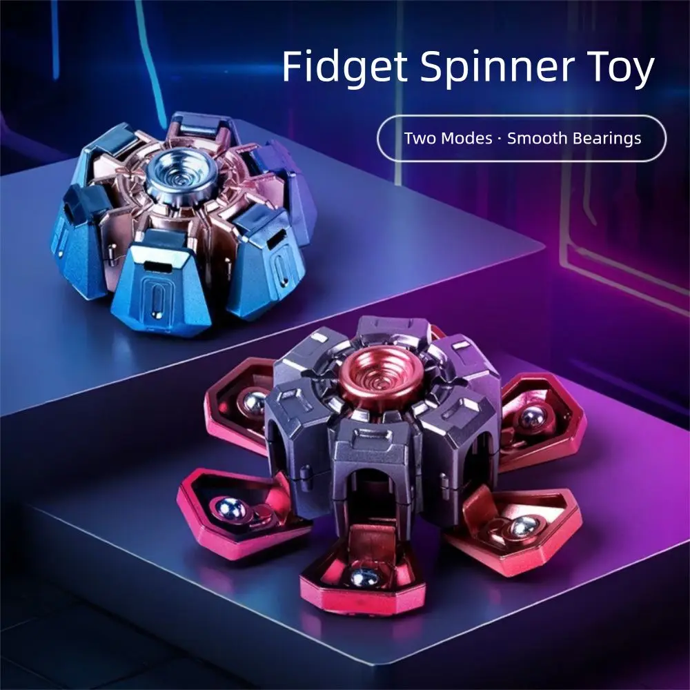 

4 шт., гироскоп в форме лепестка, механический волчок, 3D-печать, ручной спиннер, шестерня, звездочка на кончике пальца PLA