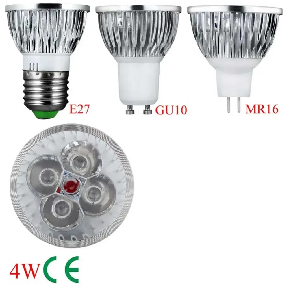 NEW High Quality plant Light 4W 5W E27 GU10 AC 85-265V UV LED Ultraviolet 395-400nm Spotlight Lamp Bulb MR16 12V Violet Light