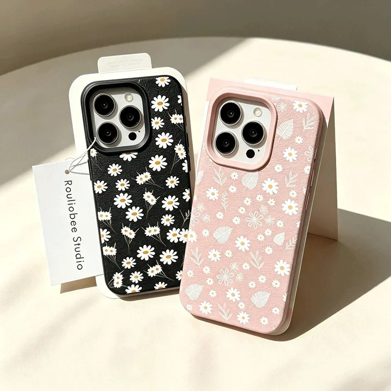 Coque souple avec motif de fleurs délicates pour Xiaomi Redmi Note 15 Pro 5G 15A 14C Note 14 13 Pro 12 11 10 Pro 11S 10S A5 5G