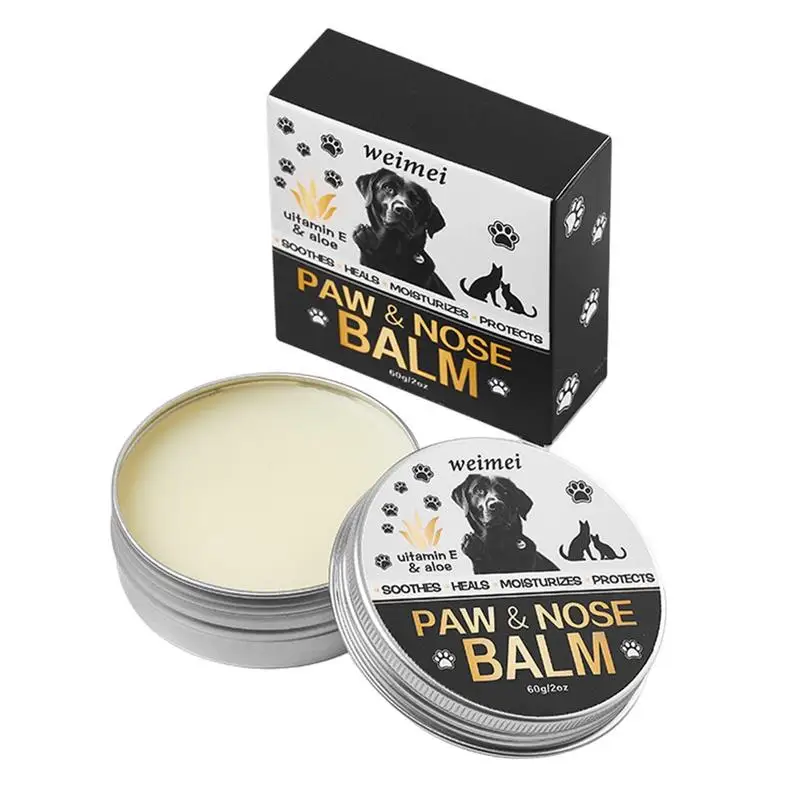 

Dog Paw Cream 60g Moisturizing Dog Foot Cream Cat Paw Moisturizer Nourishing Paw Soother For Dog Cat Puppy Care Pet Accessories