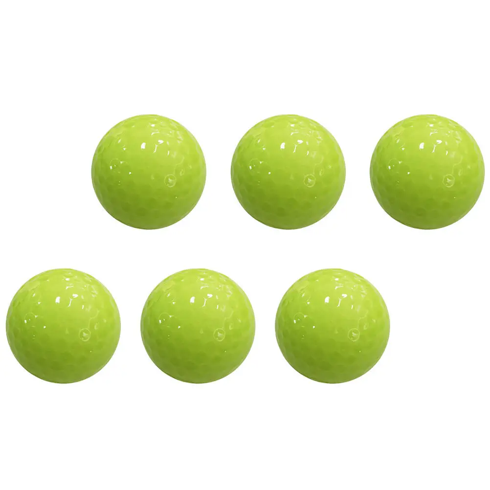 

6 Pcs Golf Balls Glow-in-the-dark Fluorescent Golfs Coloured Golfing Glowing Training