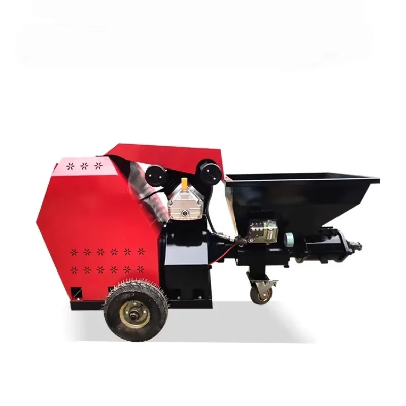 2023 High-Power Automatic Wall Plastering Machine – New Year Renderer with Mortar Pump Spraying Function & Core Motor