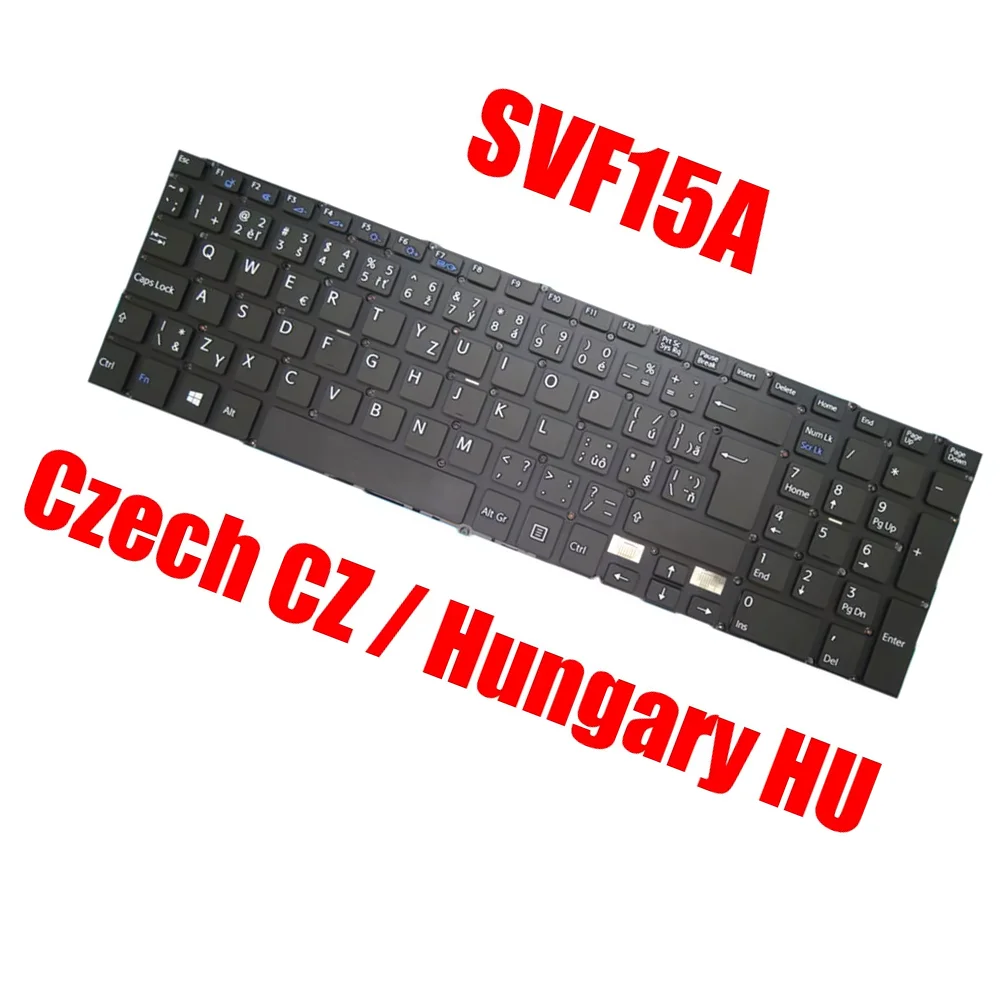 

CZ HU Laptop Keyboard For SONY SVF15A 9Z.NACBQ.10C 149242031CZ149241731CZ 149241721HU 149242021HU Czech Hungary New