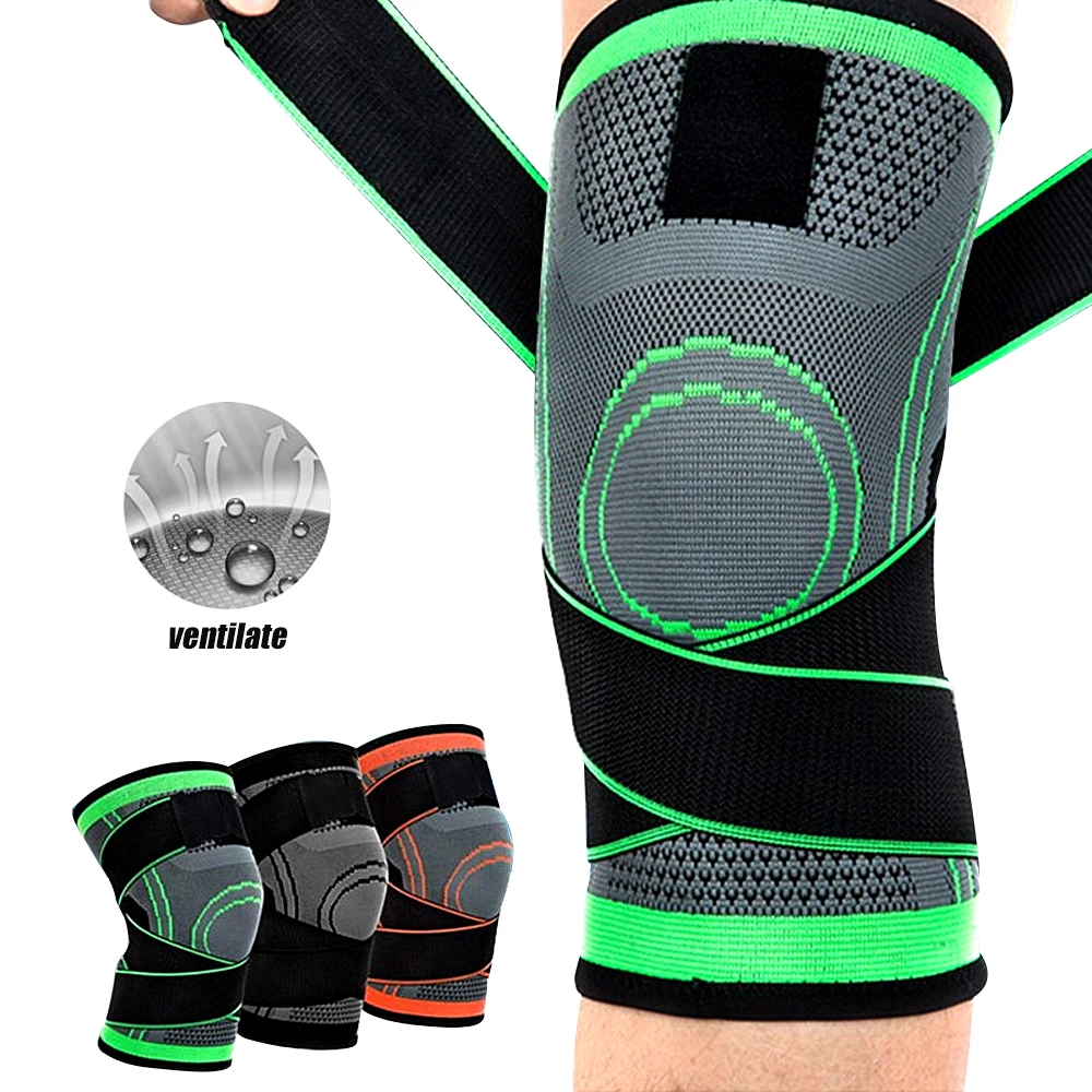Ginocchiere A Compressione Unisex Ioggtser - 2 Pezzi - Per Corsa, Artrite, Dolore Al Ginocchio - Taglia 3XL, Nero/Bianco