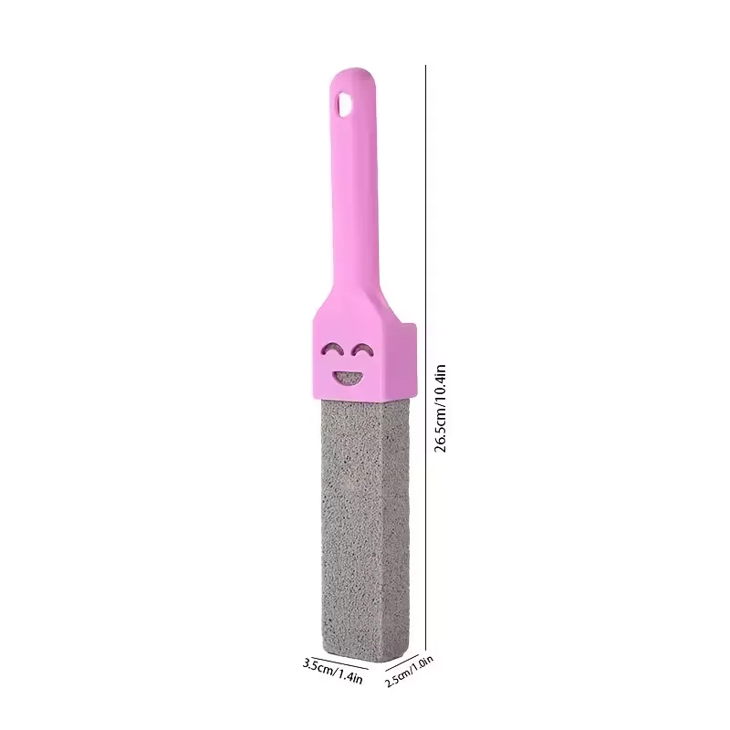 4pcs PL 2 handles 2 stones Pumice Stone Cleaning Sticks, Reusable Toilet Brush, Stain Remover for Bathroom, No Electricity Neede