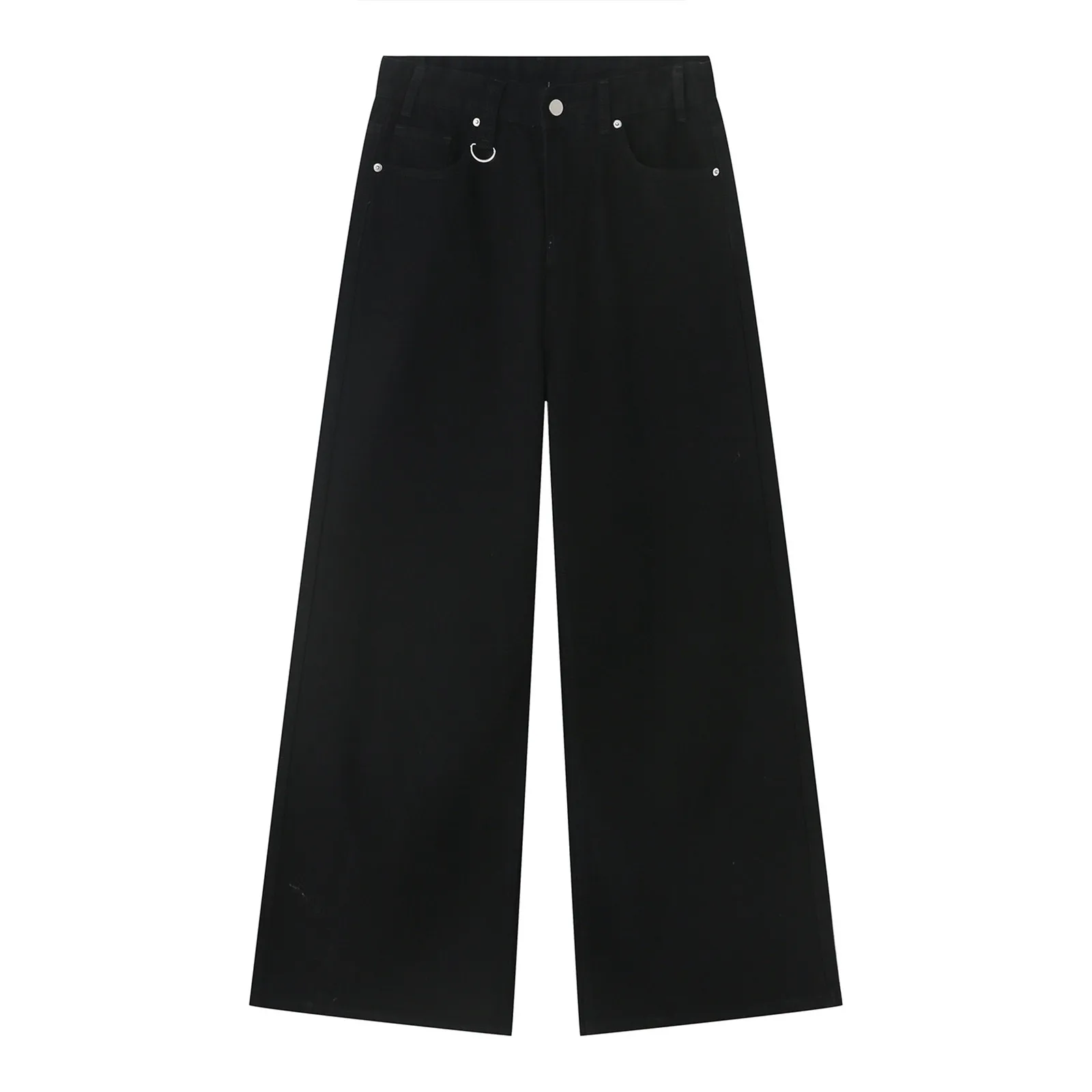 Męskie cztery pory roku New Hong Kong Style To Do Old Jeans Retro Loose Fashion Wide Leg Pants Classic Mop Jeans Casual Long Pants